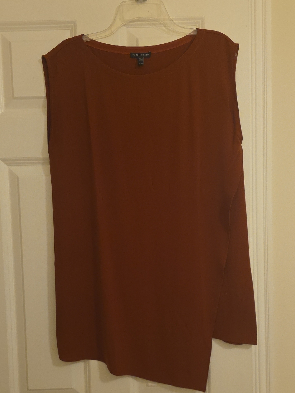 Sleeveless Rust Tunic EILEEN FISHER Xs